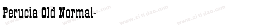 Perucia Old Normal字体转换